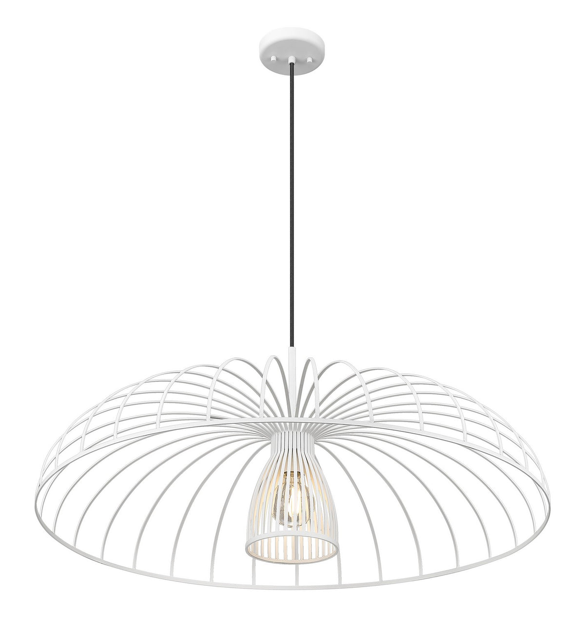 Suspension Valencia Blanc texturé, 35" – vue 3