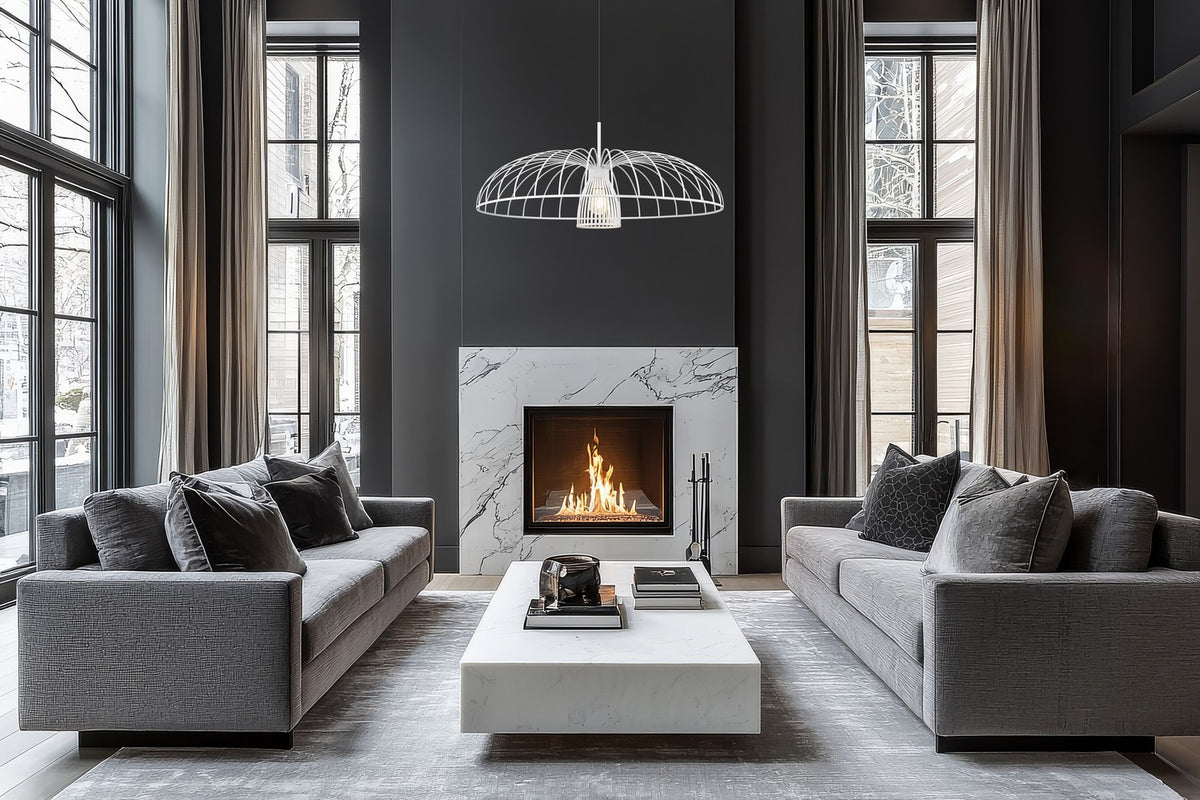 Suspension Valencia Blanc texturé, 35" – vue 6