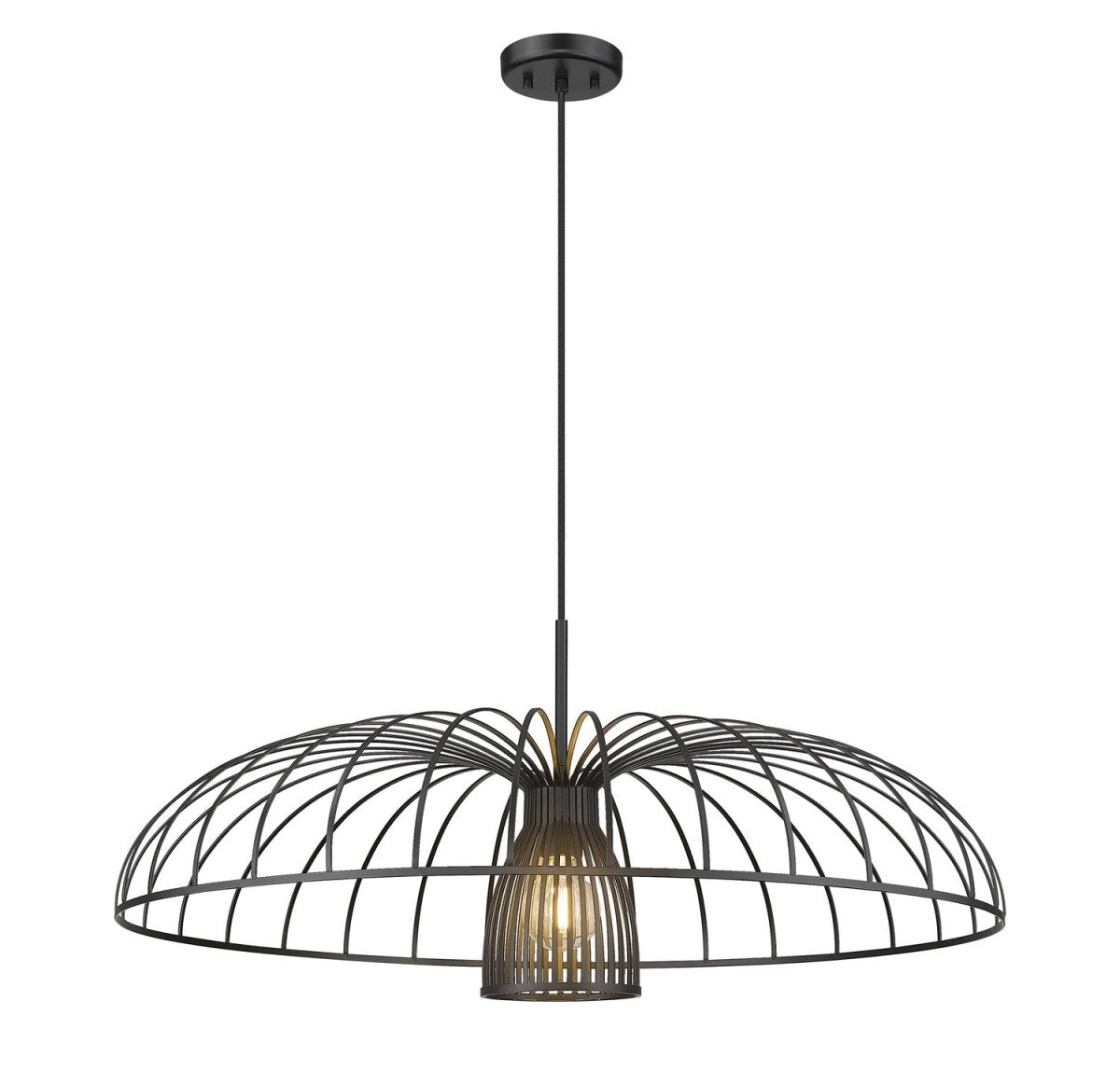 Suspension Valencia - Blanc texturé 35" by Z-Lite | Luminaires & cie