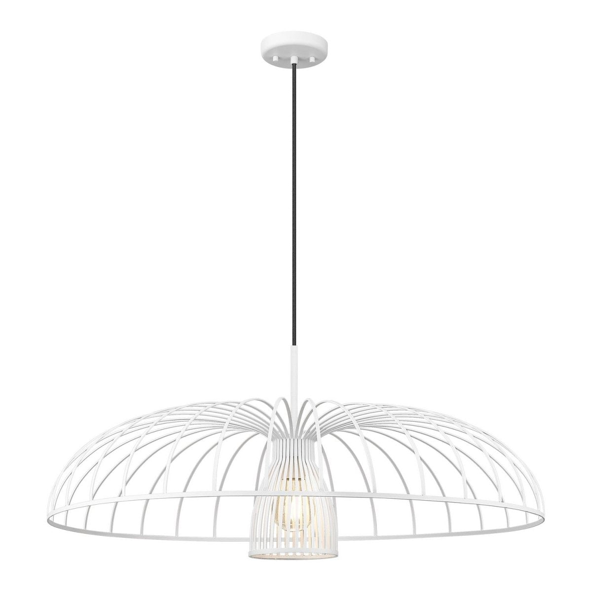 Suspension Valencia - Blanc texturé 35" by Z-Lite | Luminaires & cie