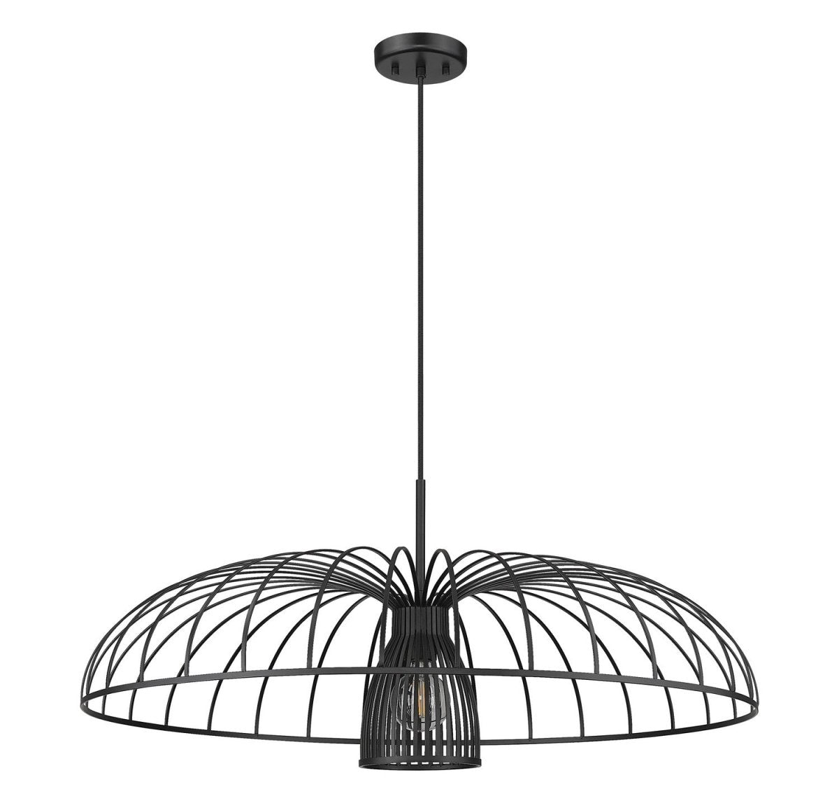 Suspension Valencia - Blanc texturé 35" by Z-Lite | Luminaires & cie