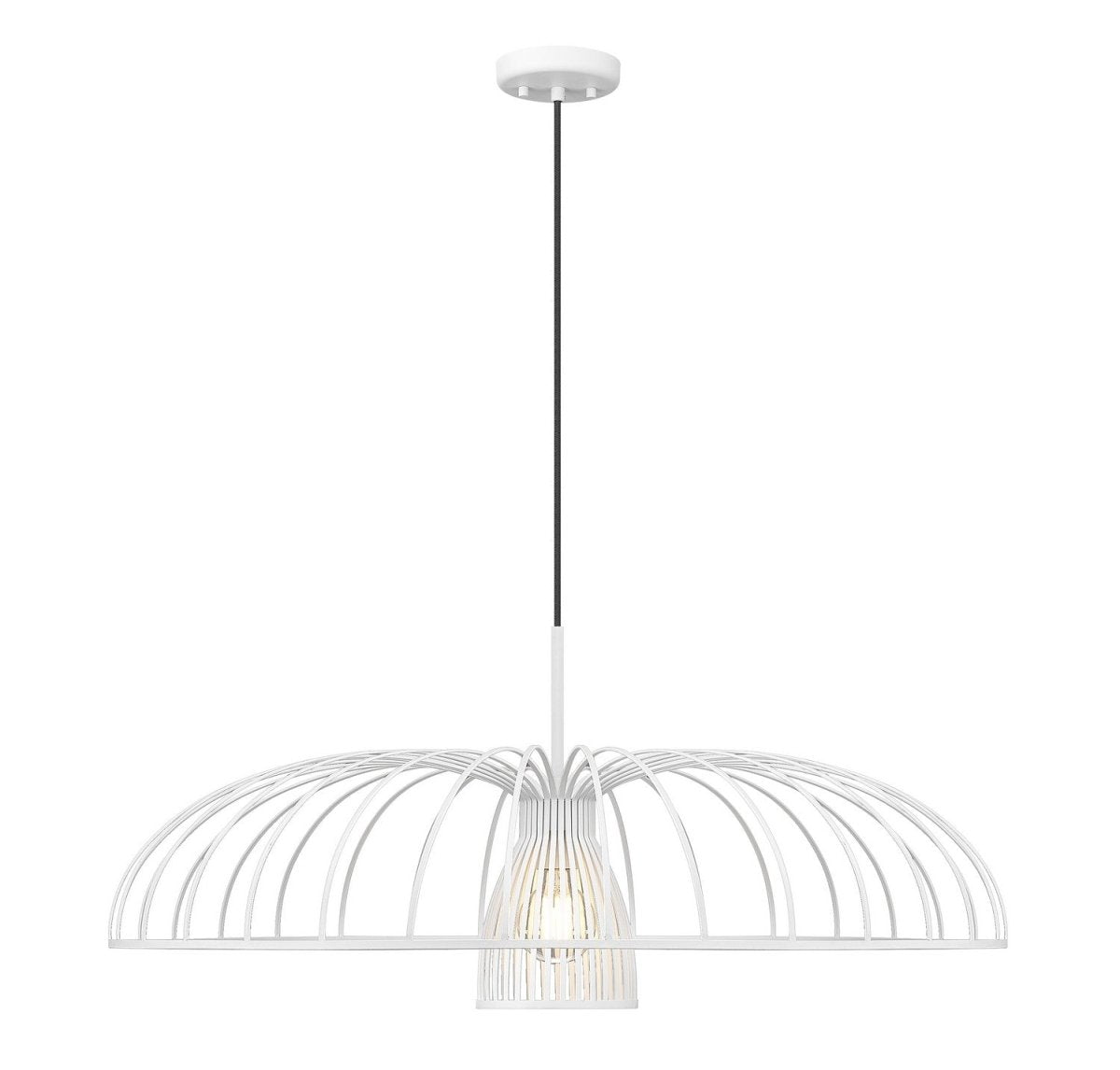 Suspension Valencia - Blanc texturé 35" by Z-Lite | Luminaires & cie