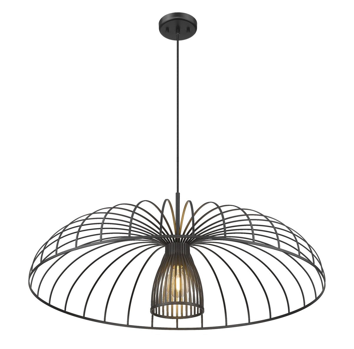 Suspension Valencia - Blanc texturé 35" by Z-Lite | Luminaires & cie