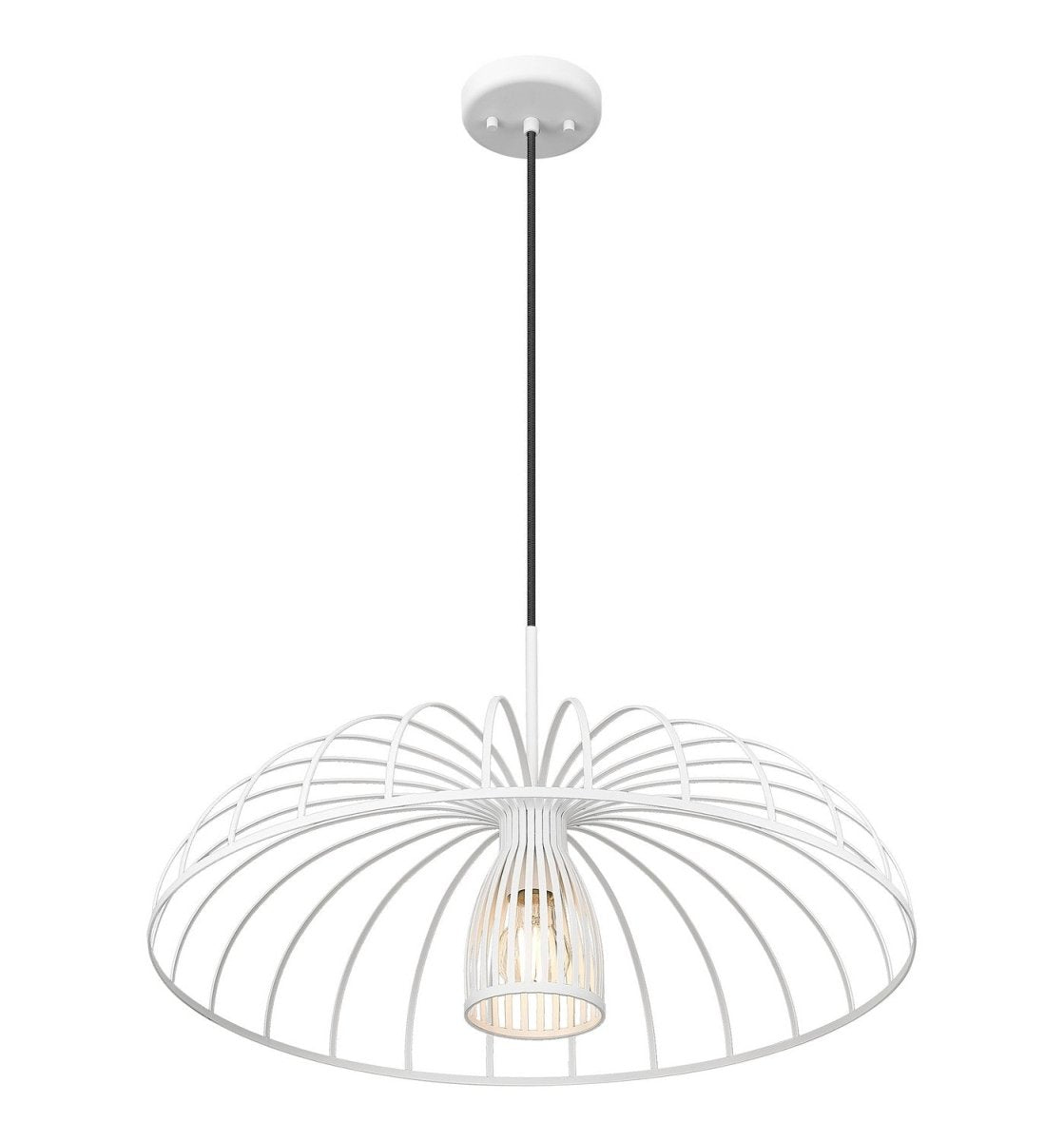 Suspension Valencia - Blanc texturé 35" by Z-Lite | Luminaires & cie