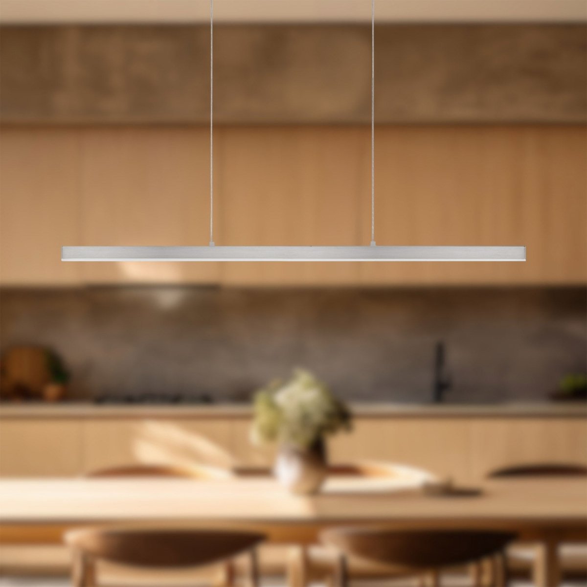 Suspension Vega - Nickel brossé 45" 3000K by Kuzco Lighting | Luminaires & cie
