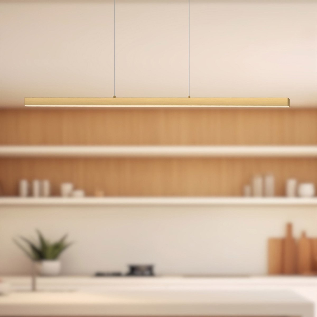 Suspension Vega - Or brossé 56" 3000K by Kuzco Lighting | Luminaires & cie