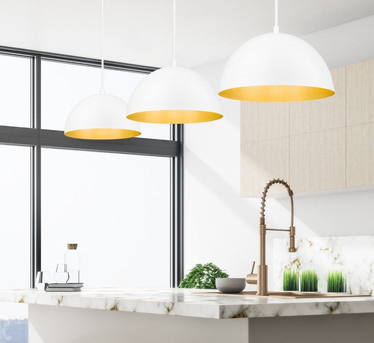 Suspension Vega - Blanc mat 31 1/2" by Z-Lite | Luminaires & cie
