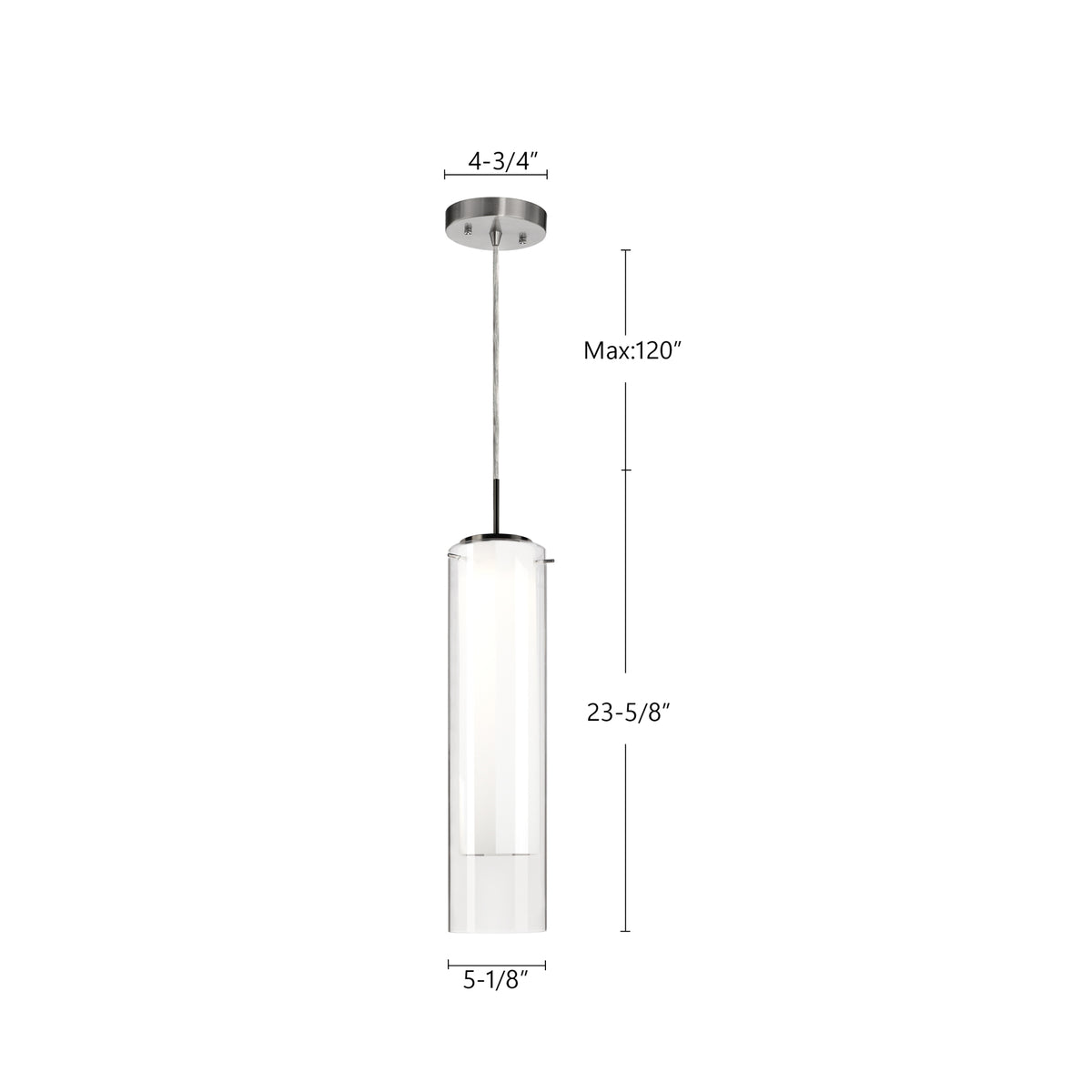 Mini-suspension Verona 5 1/8" – vue 5