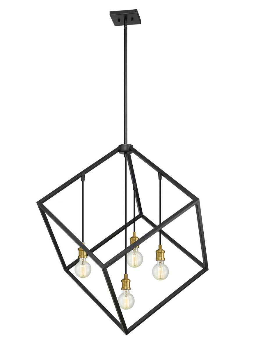 Suspension Vertical - Bronze + Laiton vieilli 34" by Z-Lite | Luminaires & cie