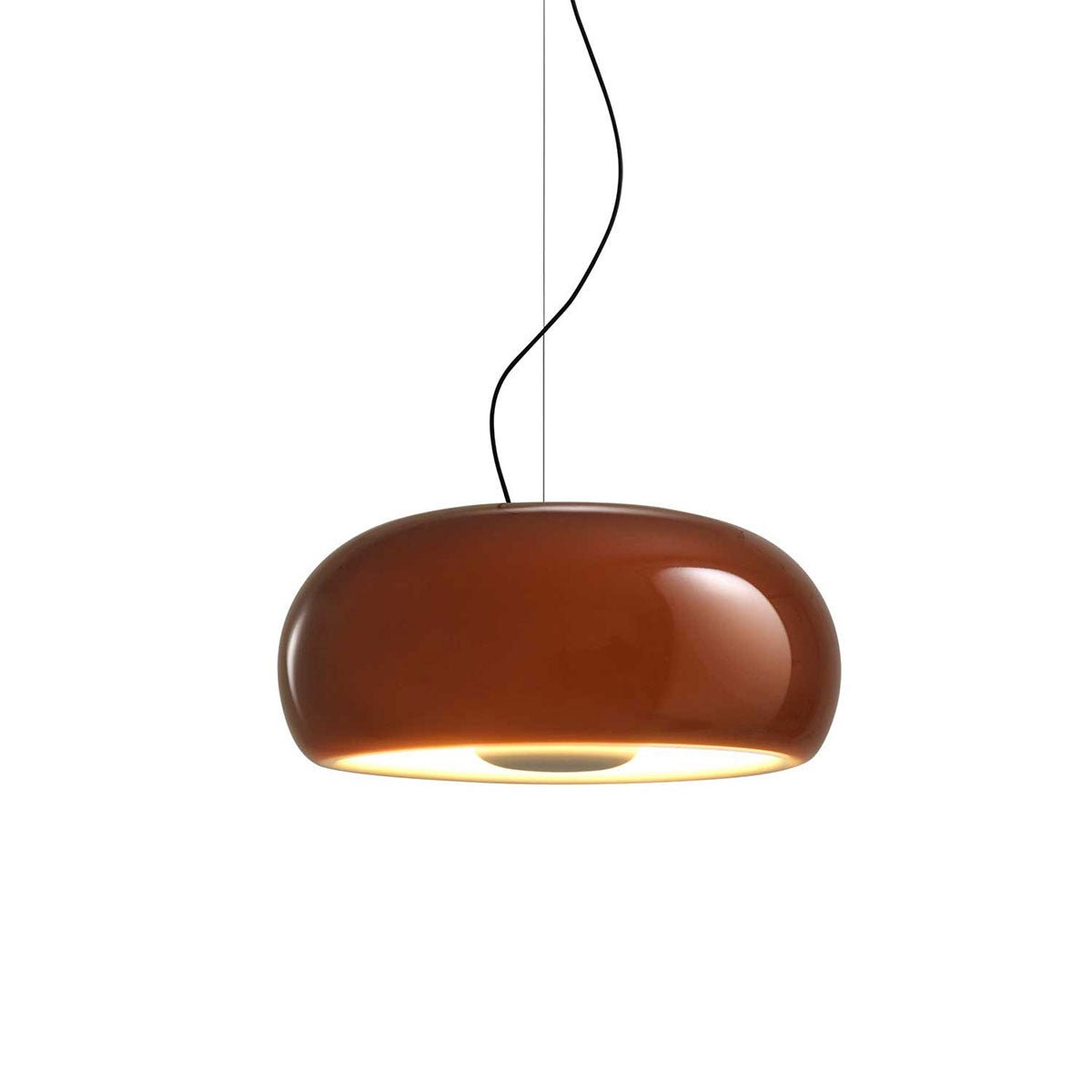 Suspension Vetra - Amber Vetra 43 (16.92") 0 - 10V by Marset | Luminaires & cie