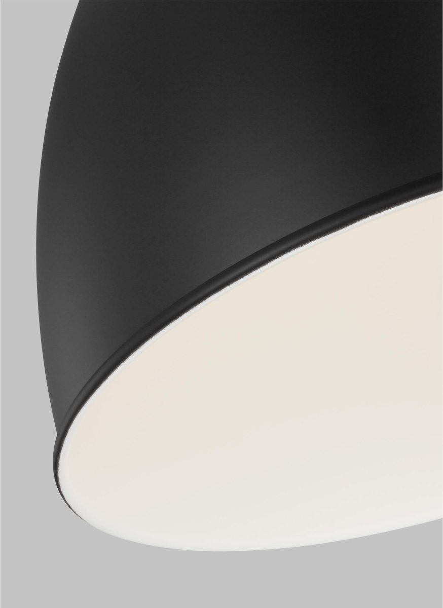 Suspension Wellfleet Dome - Nickel noir et raffiné de minuit Noir de minuit 15 5/8" by Visual Comfort Studio | Luminaires & cie