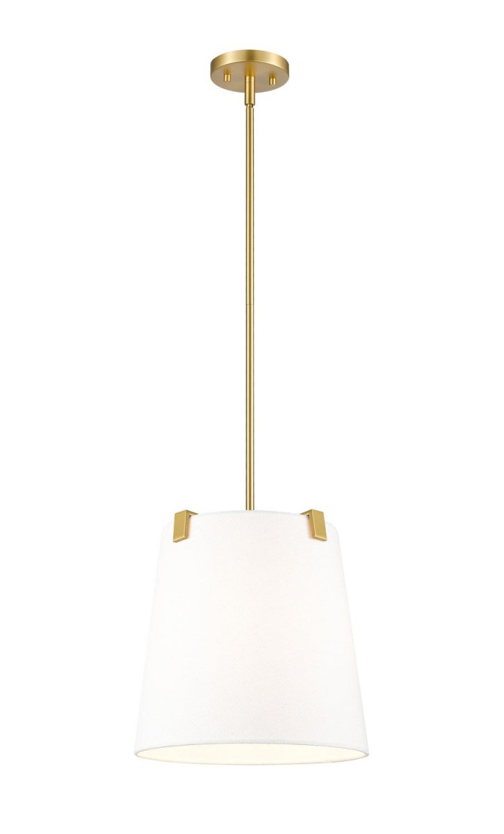 Suspension Weston - Or moderne Lin blanc 13" by Z-Lite | Luminaires & cie