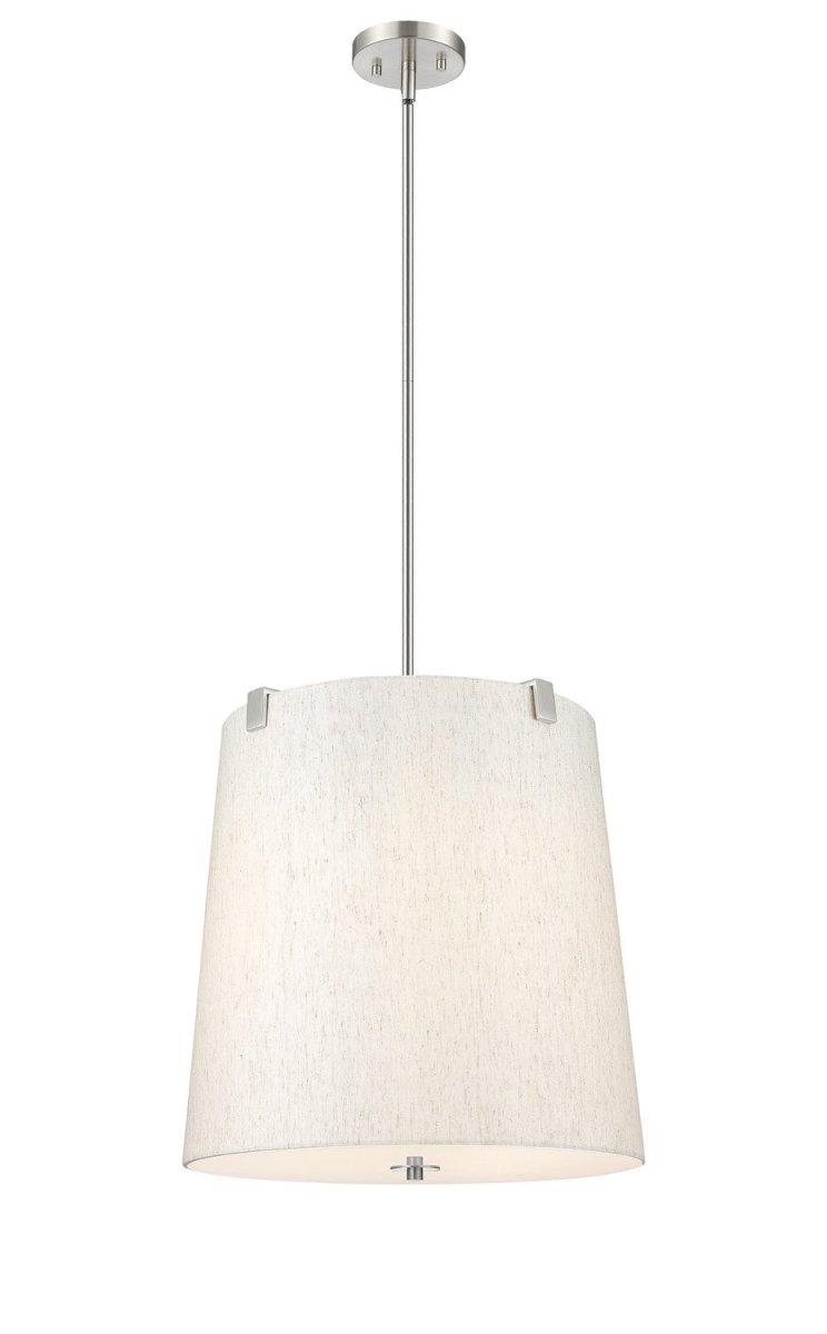 Suspension Weston - Nickel brossé Crème 18" by Z-Lite | Luminaires & cie