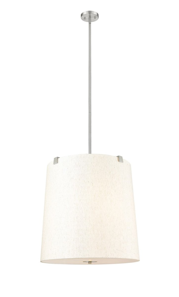 Suspension Weston - Nickel brossé Crème 24" by Z-Lite | Luminaires & cie