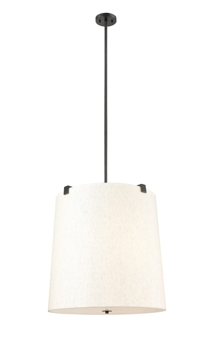 Suspension Weston - Noir mat Crème 24" by Z-Lite | Luminaires & cie