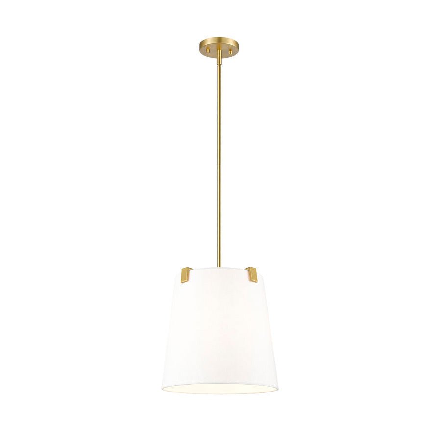 Suspension Weston - Or moderne Lin blanc 13" by Z - Lite | Luminaires & cie