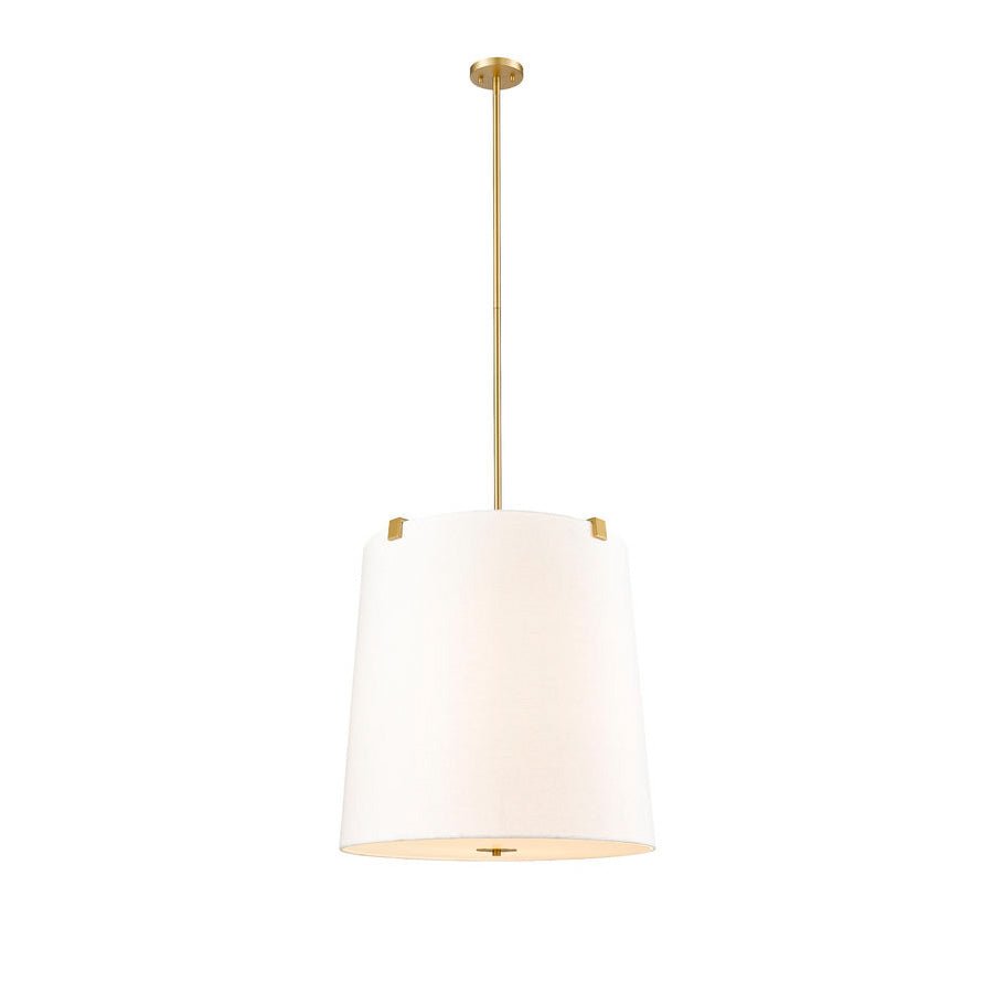 Suspension Weston - Or moderne Lin blanc 24" by Z - Lite | Luminaires & cie