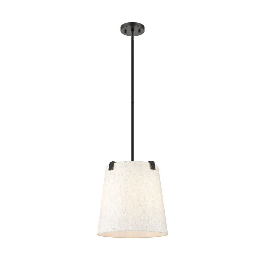 Suspension Weston - Noir mat Crème 13" by Z - Lite | Luminaires & cie