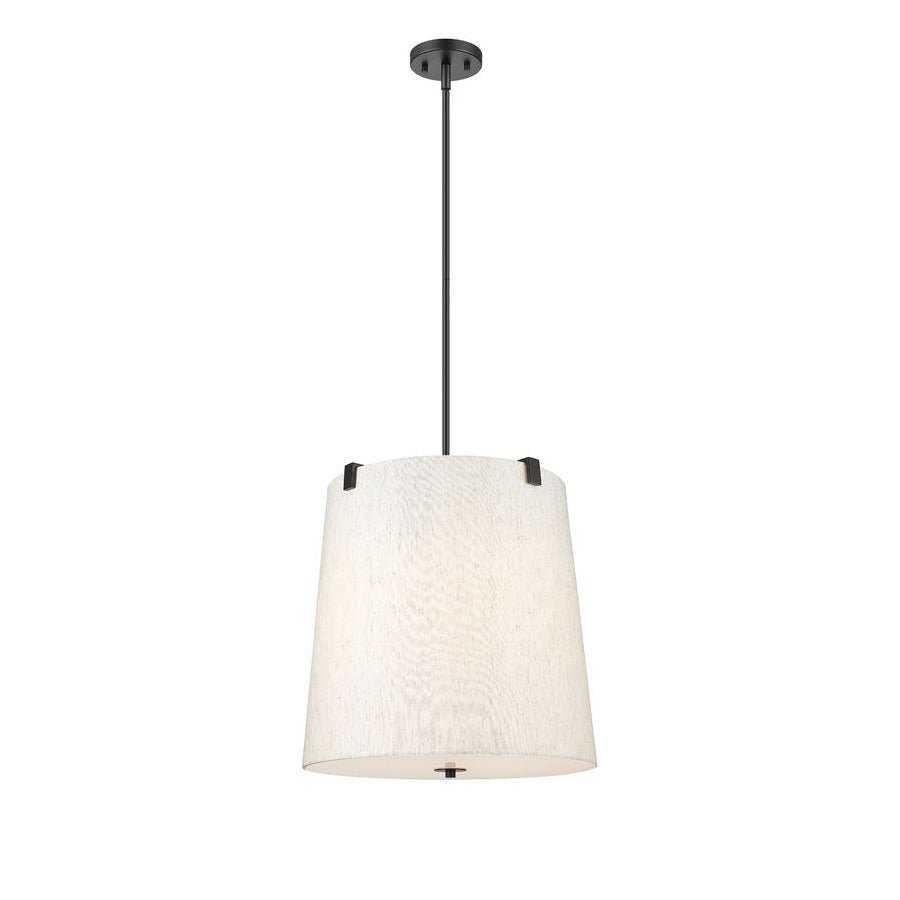 Suspension Weston - Noir mat Crème 18" by Z - Lite | Luminaires & cie