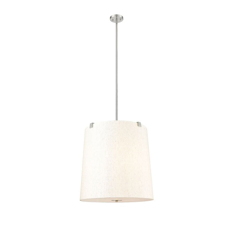 Suspension Weston - Nickel brossé Crème 24" by Z - Lite | Luminaires & cie