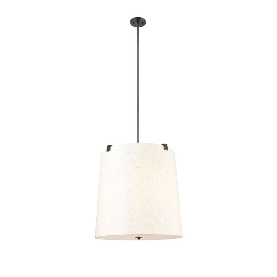 Suspension Weston - Noir mat Crème 24" by Z - Lite | Luminaires & cie