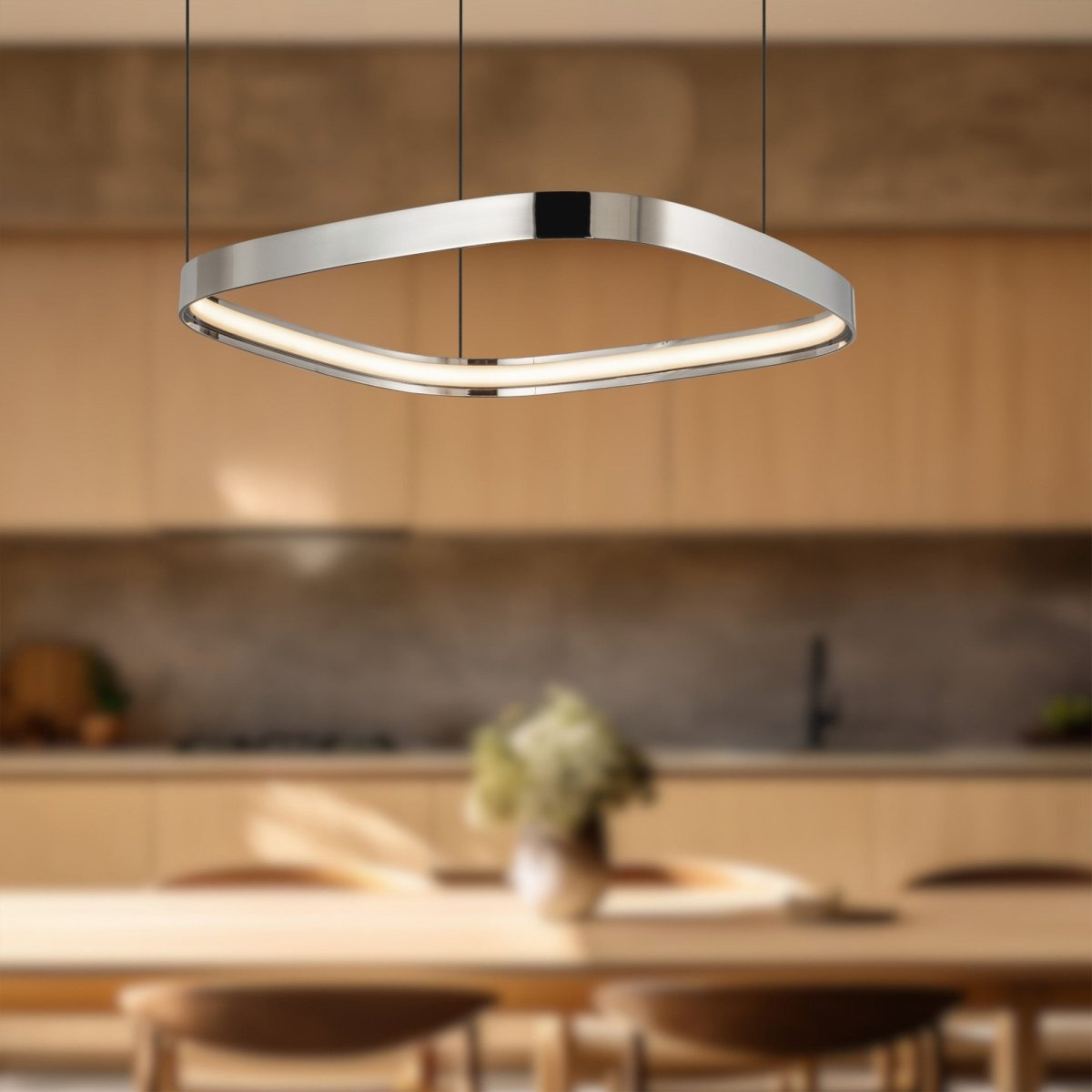 Suspension Yukon - Nickel poli 19 3/4" by Kuzco Lighting | Luminaires & cie