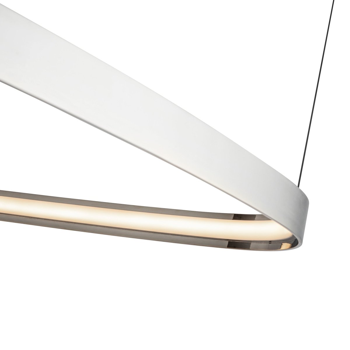 Suspension Yukon - Nickel poli 31 1/2" by Kuzco Lighting | Luminaires & cie