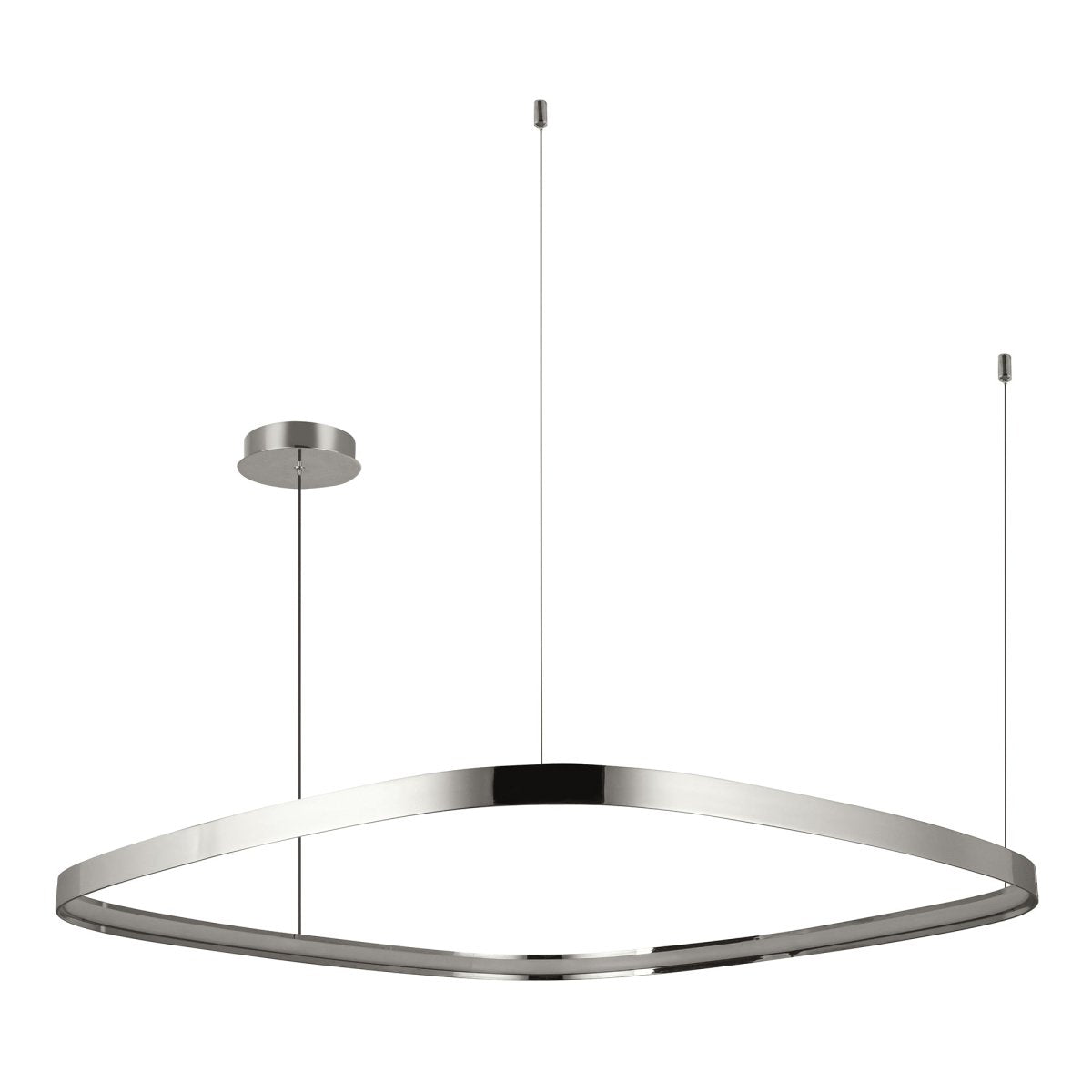 Suspension Yukon - Nickel poli 39 1/4" by Kuzco Lighting | Luminaires & cie