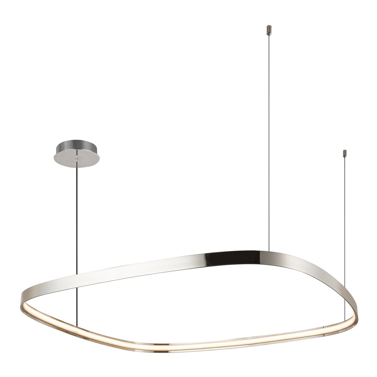 Suspension Yukon - Nickel poli 39 1/4" by Kuzco Lighting | Luminaires & cie