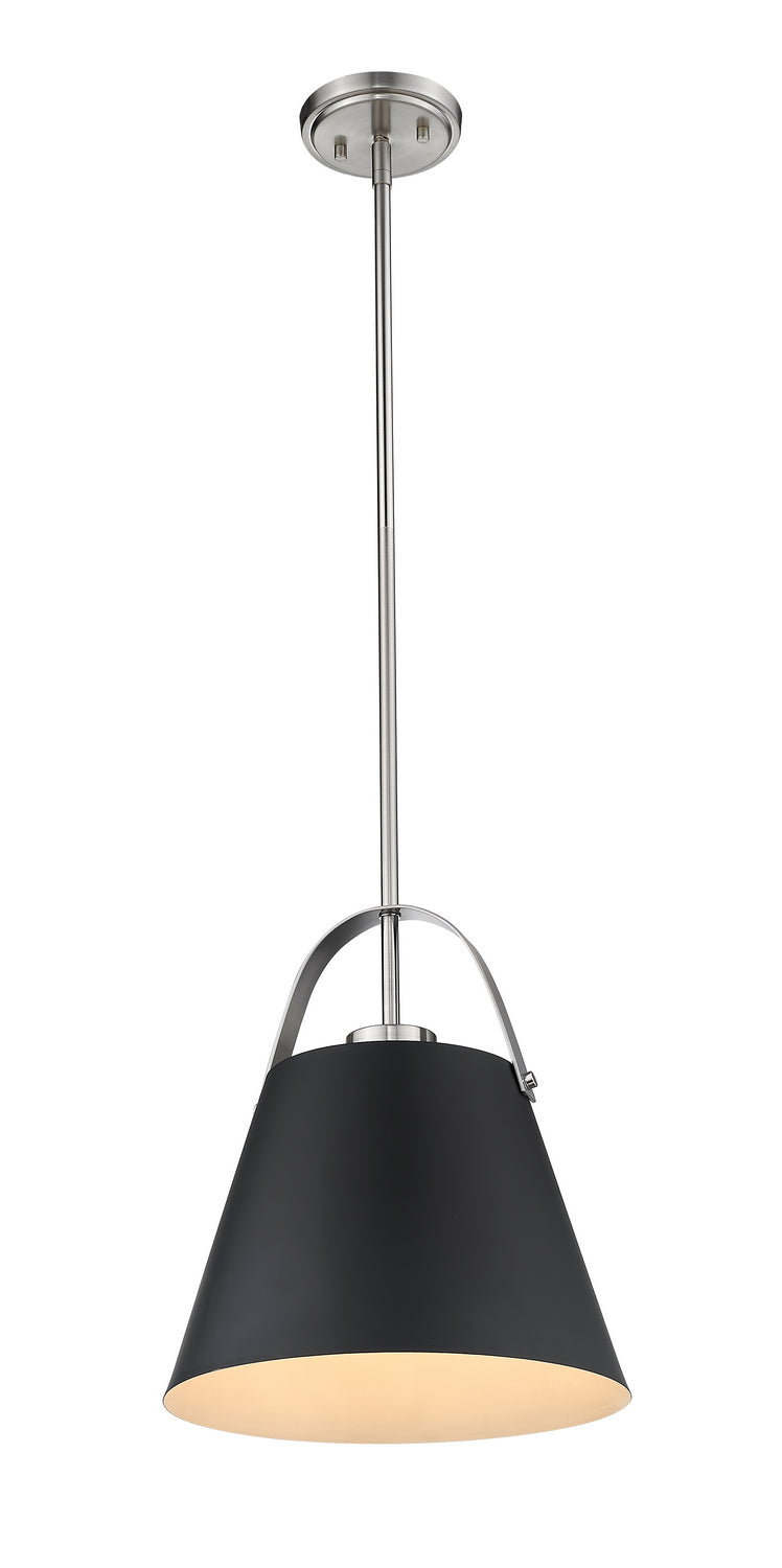 Suspension Z-Studio Noir mat + Nickel brossé, 12 1/2" – vue 2