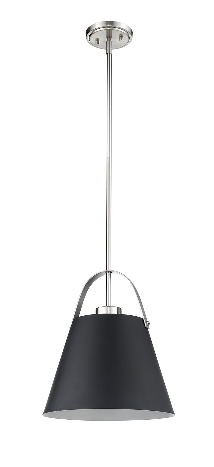Suspension Z-Studio Noir mat + Nickel brossé, 12 1/2" – vue 3