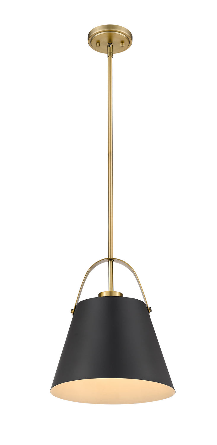 Suspension Z-Studio Noir mat + Laiton patrimoine, 12 1/2" – vue 2