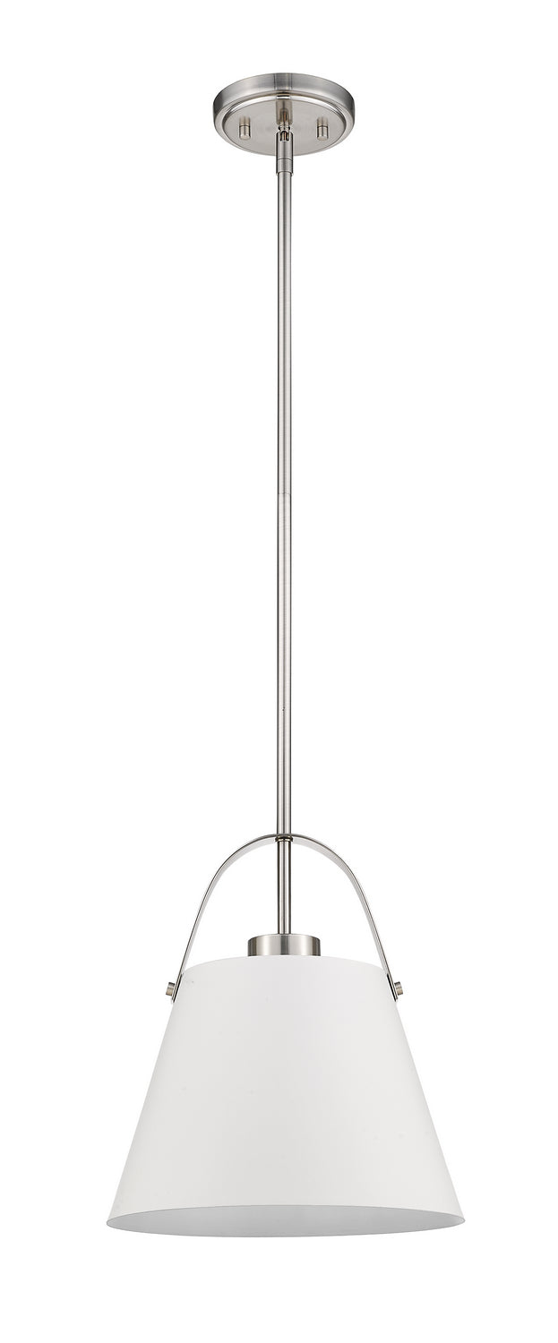 Suspension Z-Studio Blanc mat + Nickel brossé, 12 1/2" – vue 3
