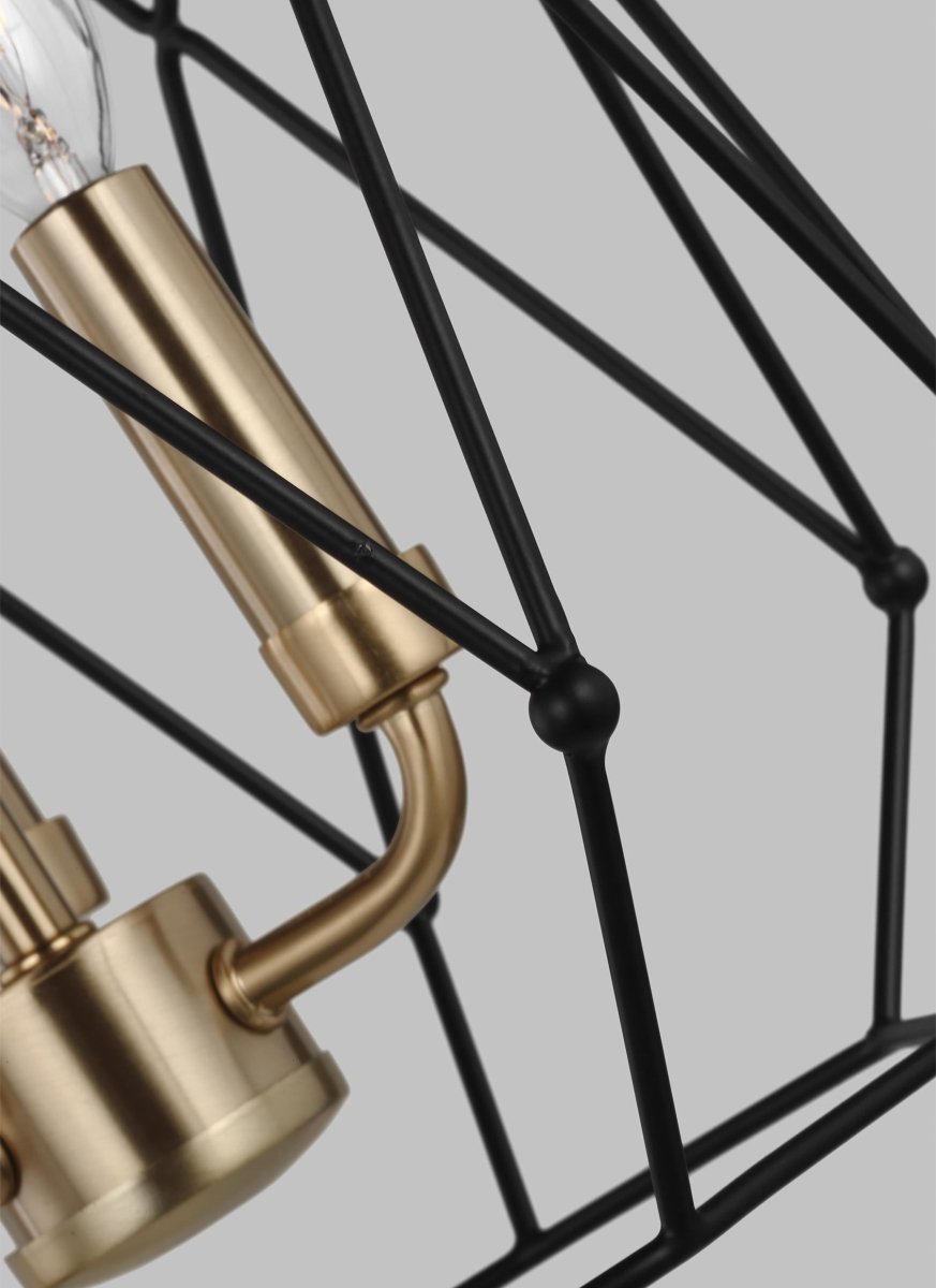 Suspension Zarra - Laiton satiné 12" Ampoules DEL incluses by Visual Comfort Studio | Luminaires & cie