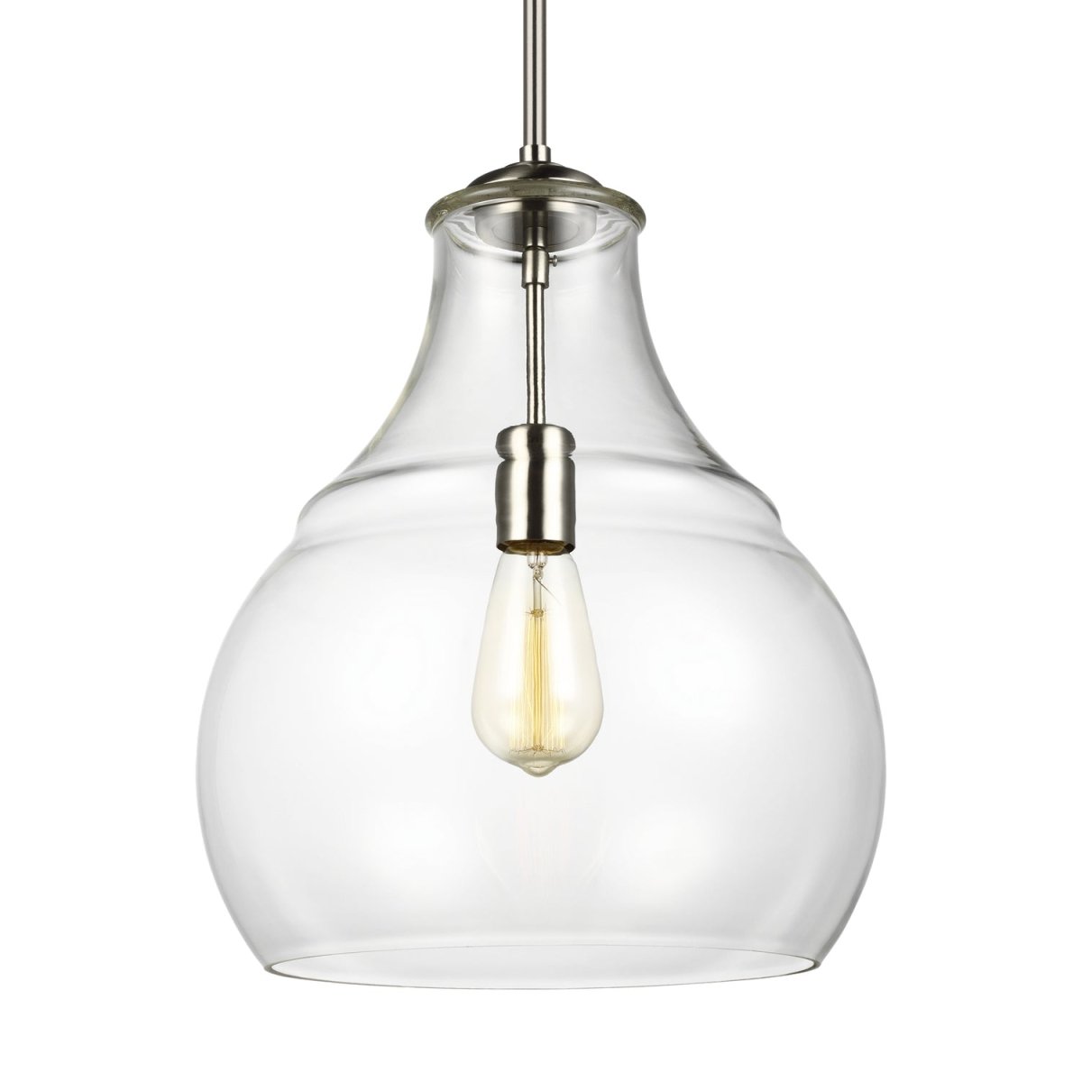 Suspension Zola - Nickel satiné by Visual Comfort Studio | Luminaires & cie