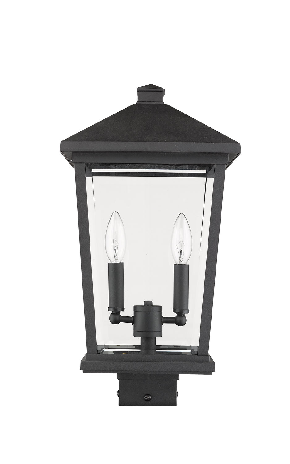 Tête de pôteau extérieure Beacon Carré, Noir, 9 1/2" – vue 5