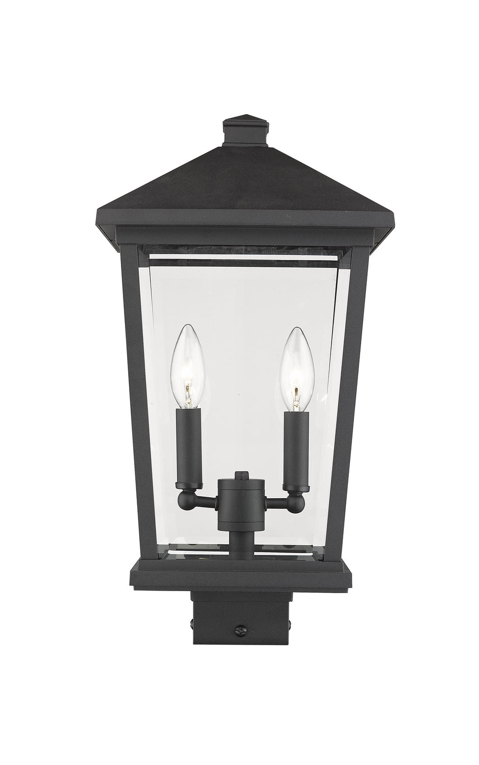 Tête de pôteau extérieure Beacon Carré, Noir, 9 1/2" – Z-Lite