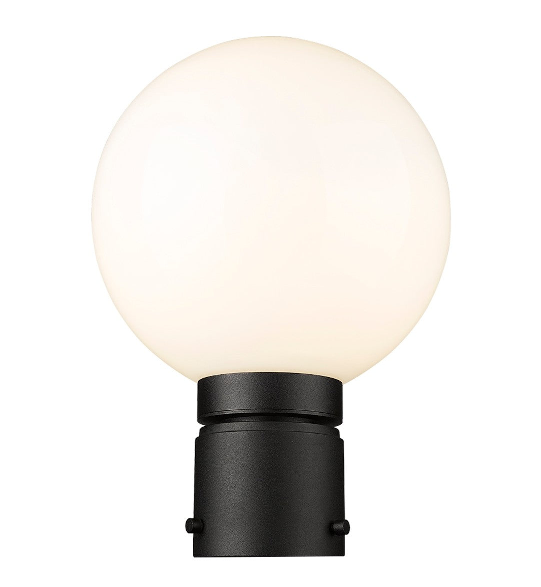 Tête de pôteau extérieure Laurent Opale blanc, 8", 11 1/2" – vue 2