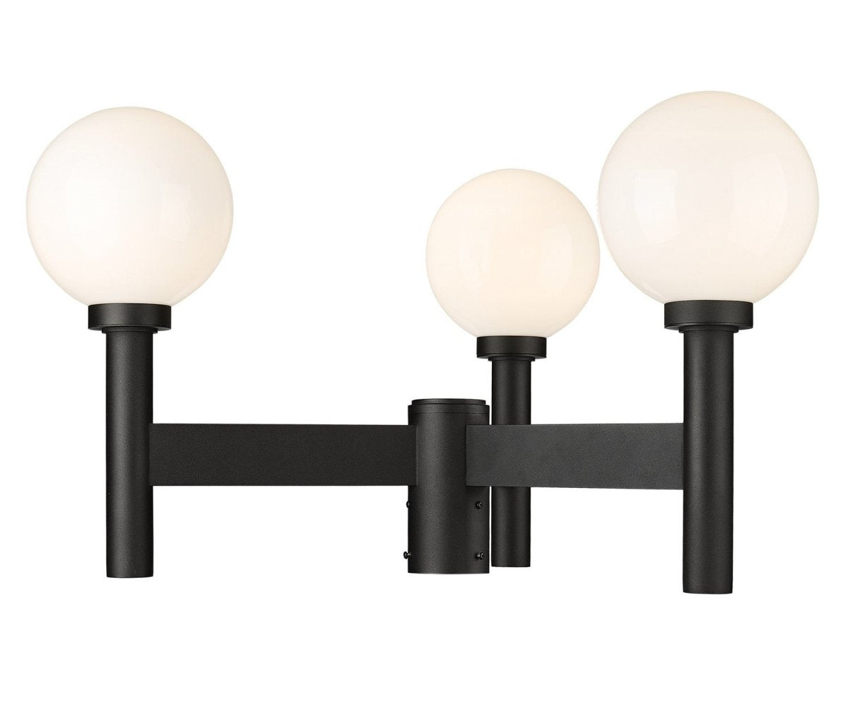 Tête de pôteau extérieure Laurent - Opale blanc 30" 18" by Z-Lite | Luminaires & cie