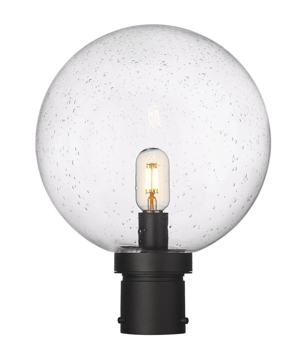 Tête de pôteau extérieure Laurent - Grené transparent 12" 15 3/4" by Z-Lite | Luminaires & cie