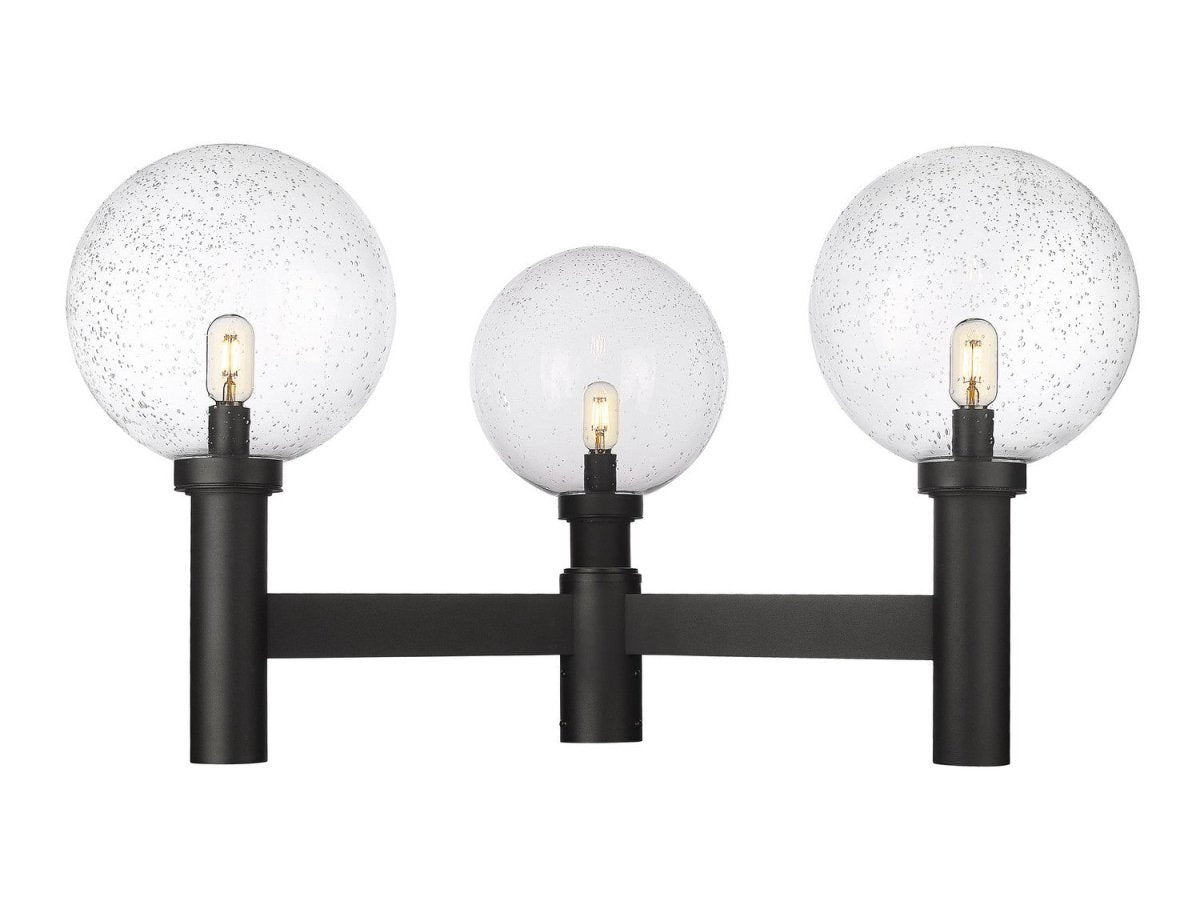 Tête de pôteau extérieure Laurent - Grené transparent 8" 11 1/2" by Z-Lite | Luminaires & cie