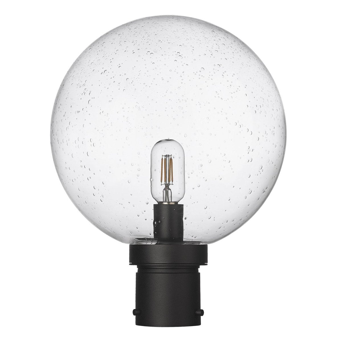 Tête de pôteau extérieure Laurent - Grené transparent 8" 11 1/2" by Z-Lite | Luminaires & cie
