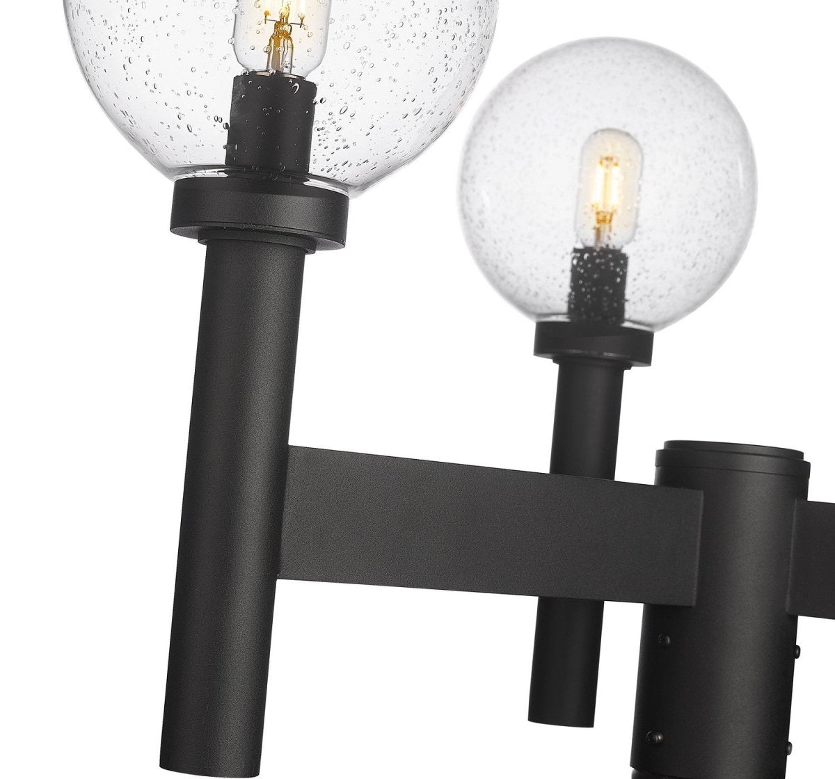 Tête de pôteau extérieure Laurent - Grené transparent 8" 11 1/2" by Z-Lite | Luminaires & cie