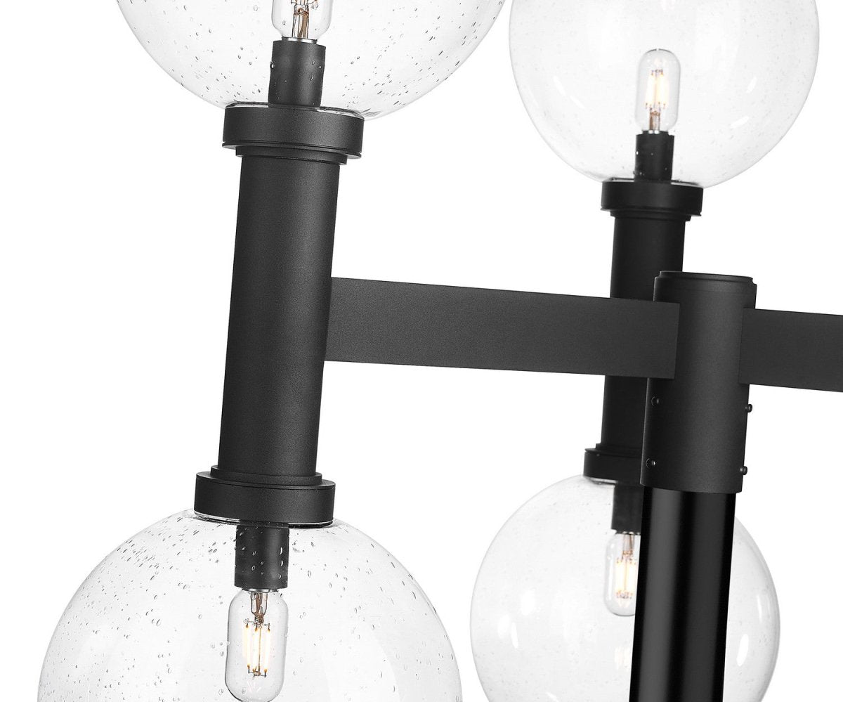 Tête de pôteau extérieure Laurent - Grené transparent 8" 11 1/2" by Z-Lite | Luminaires & cie