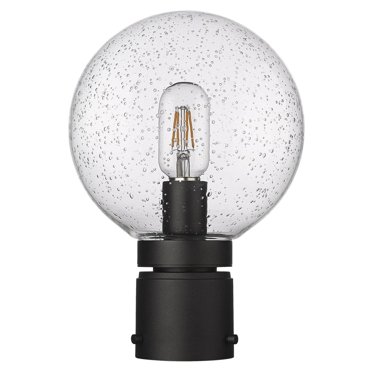 Tête de pôteau extérieure Laurent - Grené transparent 8" 11 1/2" by Z-Lite | Luminaires & cie