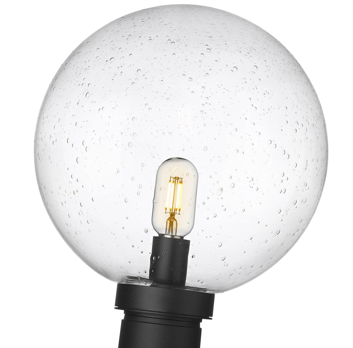 Tête de pôteau extérieure Laurent - Grené transparent 8" 11 1/2" by Z-Lite | Luminaires & cie