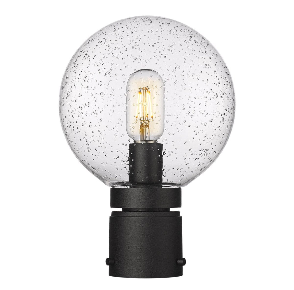 Tête de pôteau extérieure Laurent - Grené transparent 8" 11 1/2" by Z-Lite | Luminaires & cie