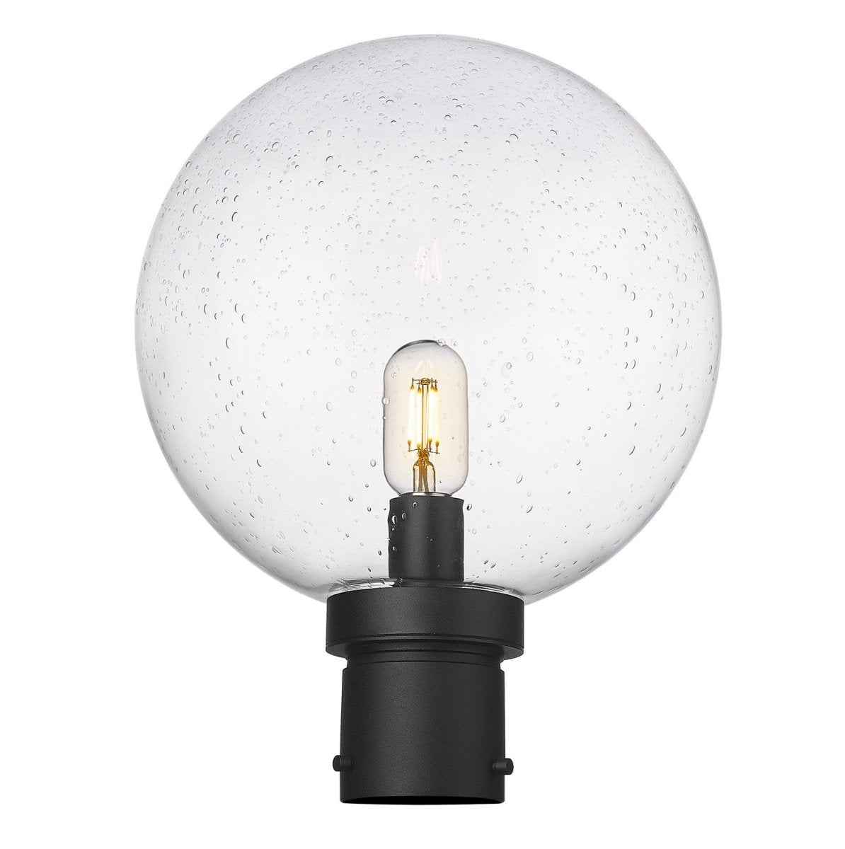 Tête de pôteau extérieure Laurent - Grené transparent 8" 11 1/2" by Z-Lite | Luminaires & cie