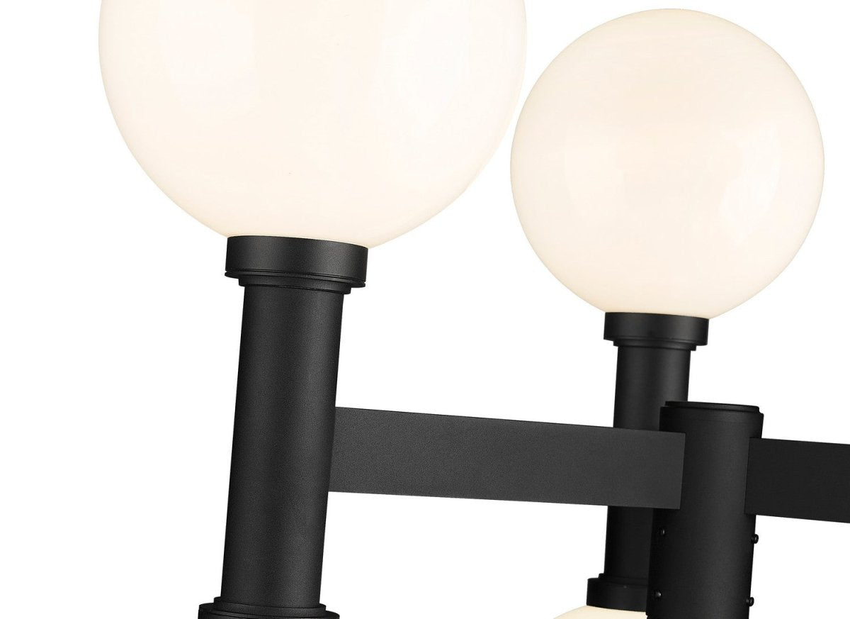 Tête de pôteau extérieure Laurent - Grené transparent 8" 11 1/2" by Z-Lite | Luminaires & cie
