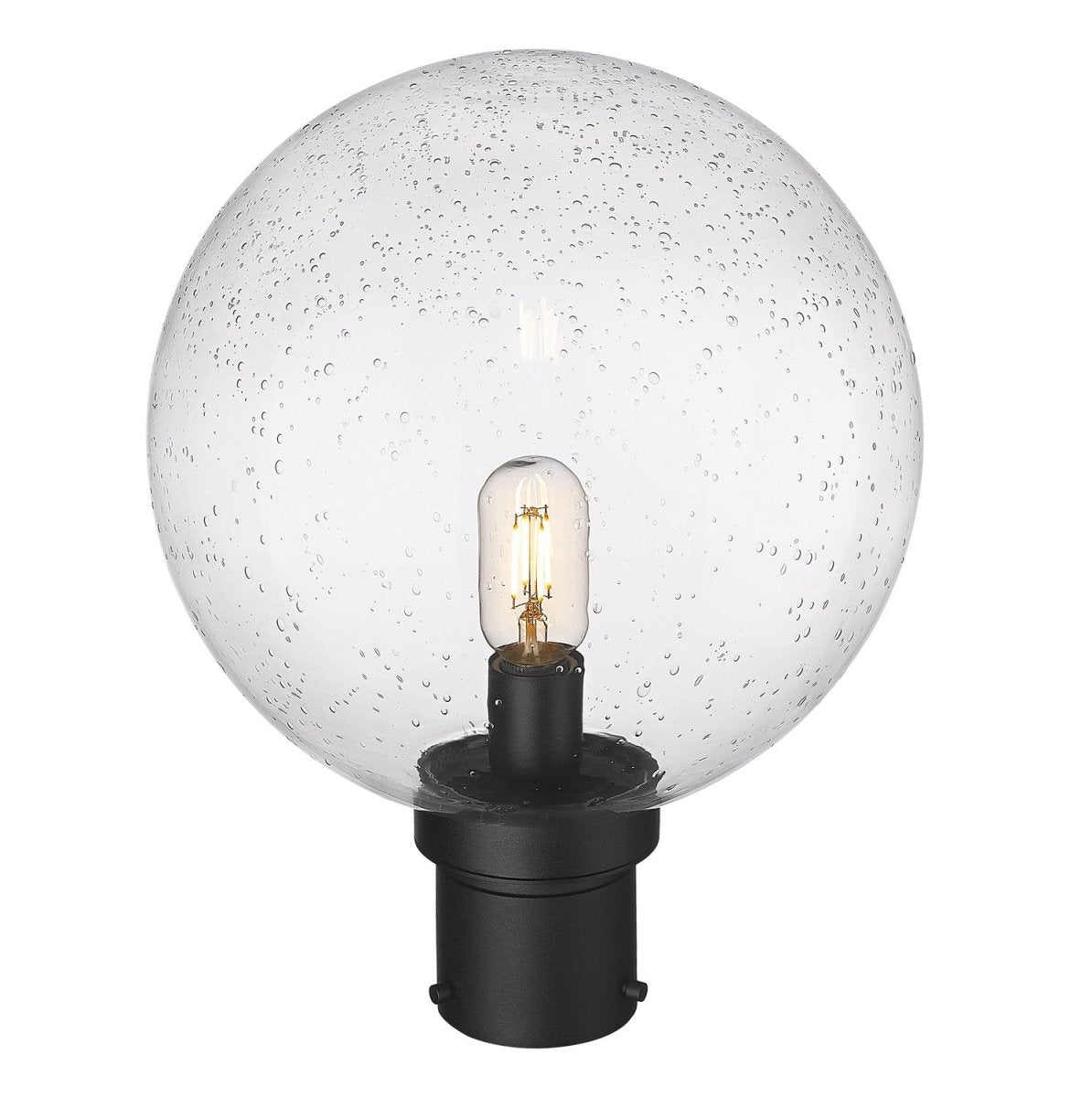 Tête de pôteau extérieure Laurent - Grené transparent 8" 11 1/2" by Z-Lite | Luminaires & cie